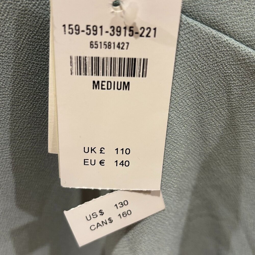 A&F Asymmetrical Ruched Maxi Dress - Light Blue - Size Medium - NWT - Picture 4 of 10